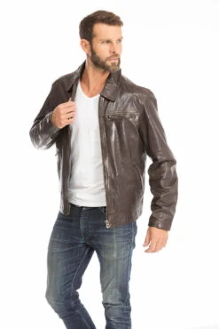 Blouson Cuir Homme Marron " MAJOR " -Maroquinerie blouson cuir homme marron 100144 major 5 023150300 1749 28092023