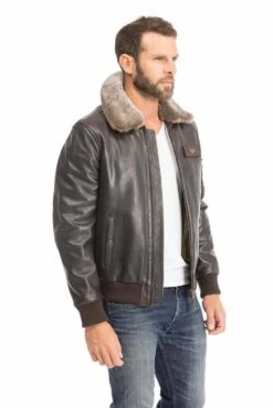Blouson Cuir Homme Vachette Marron Redskins " TEXACO " -Maroquinerie blouson cuir homme marron redskins texaco 3 036371600 1116 29092023