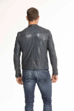 Blouson Cuir Homme Agneau Navy " GAFI " 18 Blouson Cuir Homme Agneau Navy " GAFI " -Maroquinerie blouson cuir homme navy gafi 5 021843800 1105 29092023