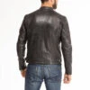 Blouson Cuir Homme Noir " 101700 "