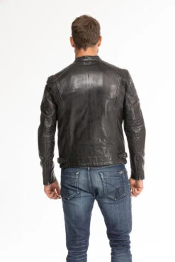 Blouson Cuir Homme Noir " 101700 " -Maroquinerie blouson cuir homme noir 101700 6 084557800 1750 28092023