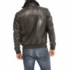 Blouson Cuir Homme Patrouille De France Noir " ATHOS "