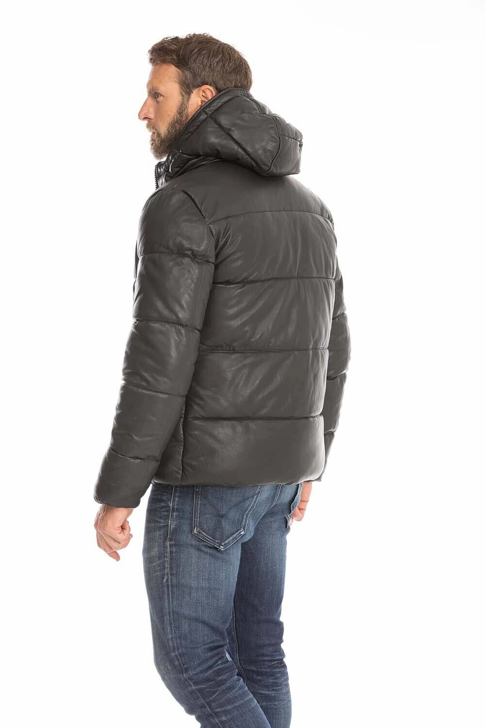 Doudoune Capuche Homme Noir Schott " LC OKLAHOMA H " 1 Doudoune Capuche Homme Noir Schott " LC OKLAHOMA H "