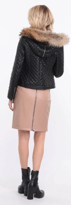 Blouson Cuir Femme Agneau Noir " KATY " 31 Blouson Cuir Femme Agneau Noir " KATY " -Maroquinerie blouson cuir katia noir 10 012198600 1407 01072023 scaled