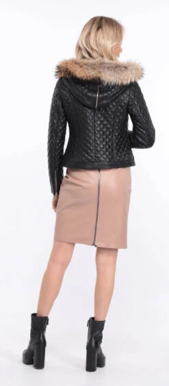 Blouson Cuir Femme Agneau Noir " KATY " 22 Blouson Cuir Femme Agneau Noir " KATY " -Maroquinerie blouson cuir katia noir 9 028206300 1407 01072023 scaled