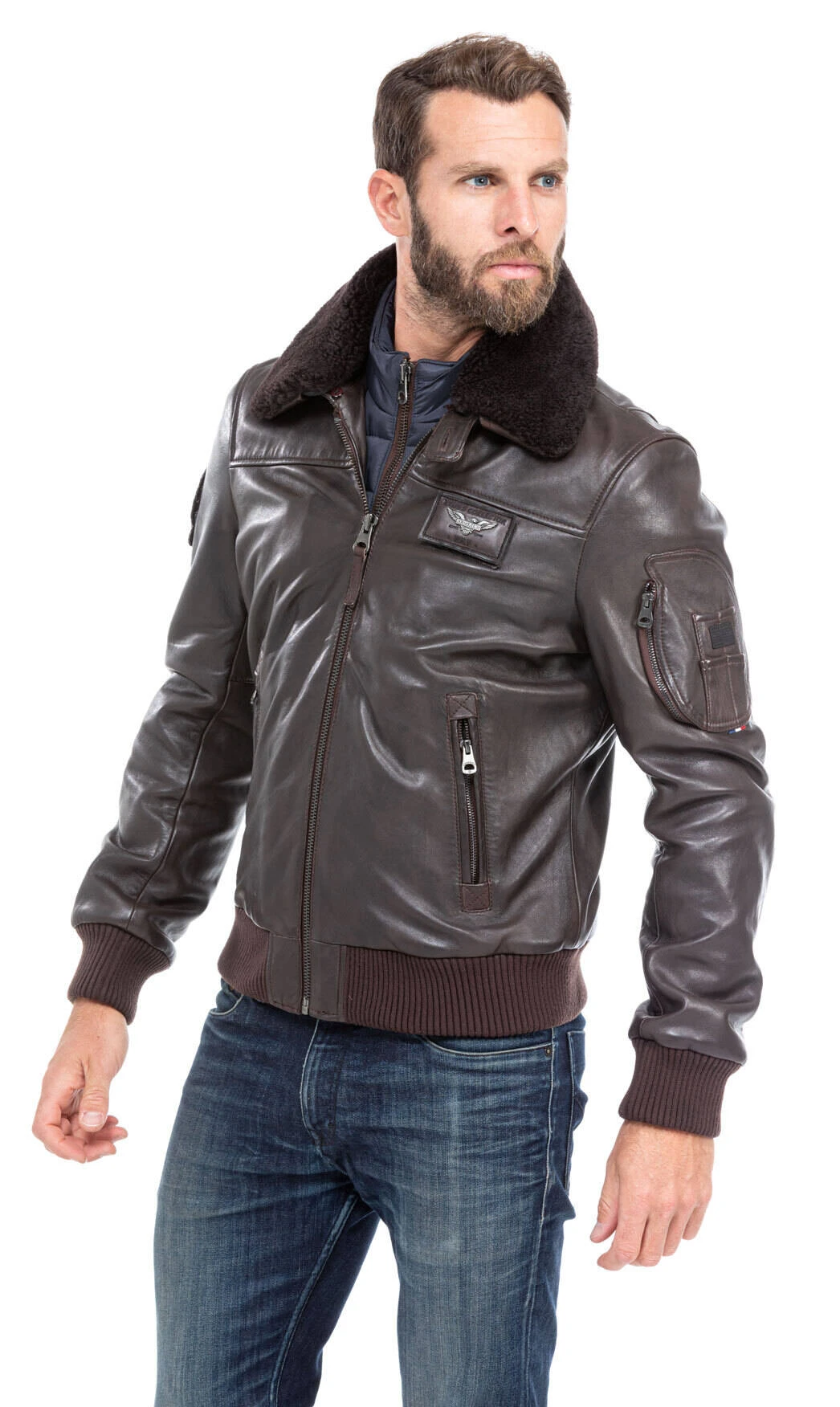 Blouson Marron Patrouille De France "RAFAL YCON" – Image 3
