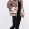 Blouson Tissu Mouton Et Renard Beige " MEVON "