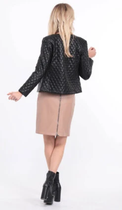 Spencer Cuir Agneau Noir " NEW BE " -Maroquinerie blouson new brenda noir 3 033429500 1401 01072023 scaled