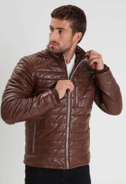 Doudoune Cuir Homme Bison " 102443 " 9 Doudoune Cuir Homme Bison " 102443 " -Maroquinerie blousoncuir102443bison 041454500 1135 17102022