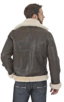 Blouson Cuir Homme Schott Fourrure Moutonmarron Coupe Bombardier " LC 1259 " 9 Blouson Cuir Homme Schott Fourrure Moutonmarron Coupe Bombardier " LC 1259 " -Maroquinerie bombardier 1259 dos 018979600 1533 15052014