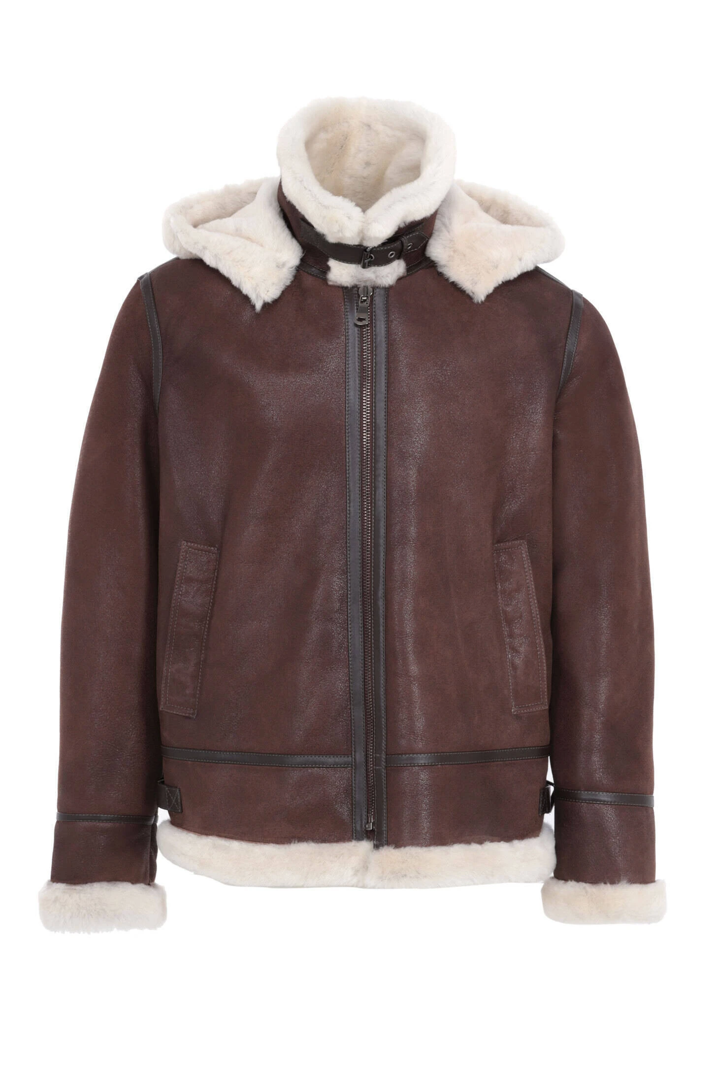 Bombardier Mouton Homme Marron Capuche " BAPTISTE " 2 Bombardier Mouton Homme Marron Capuche " BAPTISTE " – Image 2