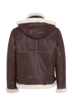 Bombardier Mouton Homme Marron Capuche " BAPTISTE "