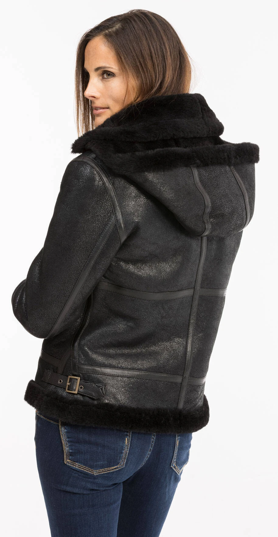 Bombardier Femme Noir "BOMBARDIER CAPUCHE" 3 Bombardier Femme Noir "BOMBARDIER CAPUCHE" – Image 3