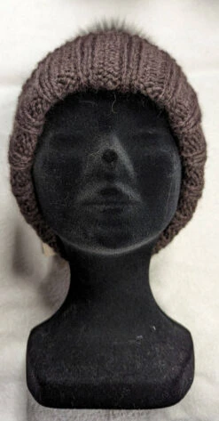 Bonnet Tricot + Renard Marron " 72485 "