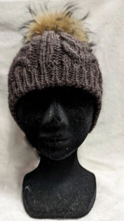 Bonnet Tissus + Renard Marron " BONNET " -Maroquinerie bonnetmarronpomponnature 095642900 1744 26102023