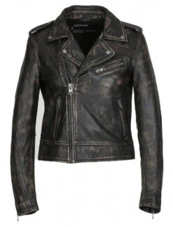Oakwood Blouson Cuir Femme Style Biker Marron Vieilli " 64505 " -Maroquinerie boogieref64505marronvie 054354100 1532 23022023