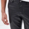 Pantalon Cuir Homme Vachette Noir " 101493 "