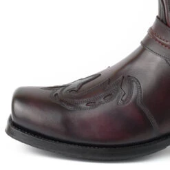Boots Cuir Homme Mayura Burdeos " 2471 " -Maroquinerie botabikermodeloindian2471burdeosnegro5 043510200 1010 23102020