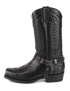 Boots Cuir Homme Mayura Noir " 2471 " 10 Boots Cuir Homme Mayura Noir " 2471 " -Maroquinerie botabikermodeloindian2471negro2 045562000 1015 23102020