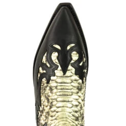 Bottes Cuir Homme Mayura Blanche " 1935-C " -Maroquinerie botacowboymodelo1935cmexcrazyoldnegropitonnatureblanco7 019264900 1004 23102020