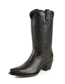Bottes Cuir Femme Mayura Noir " 2536 " -Maroquinerie botacowboymodelovirgi2536napanegra1 004761400 1030 23102020