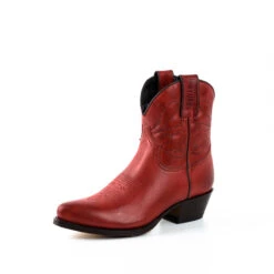 Bottes Cuir Femme Mayura Rouge "2374" -Maroquinerie botadecowboy2374stburojo01 029673800 1725 25042017