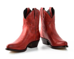 Bottes Cuir Femme Mayura Rouge "2374"