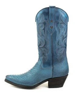Boots Cuir Femme Mayura Azul " 2524 " 11 Boots Cuir Femme Mayura Azul " 2524 " -Maroquinerie botadecowboyalabama2524azul02 087919900 1513 06042022