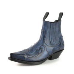 Boots Cuir Mayura Azul " 1931 " 10 Boots Cuir Mayura Azul " 1931 " -Maroquinerie botincowboymodeloaustin1931azul1 073475200 0949 23102020