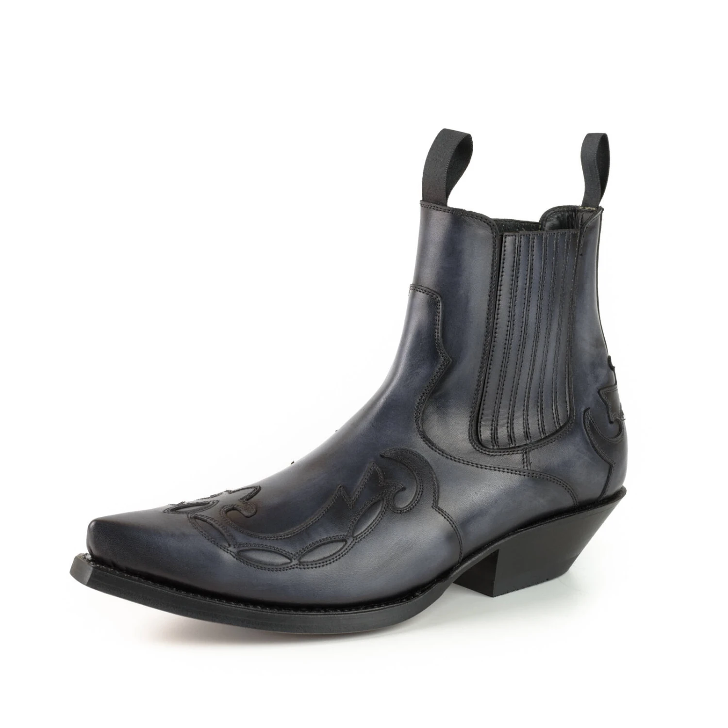 Boots Cuir Mayura Gris Noir " 1931 " 5 Boots Cuir Mayura Gris Noir " 1931 " – Image 5
