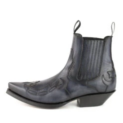 Boots Cuir Mayura Gris Noir " 1931 " 14 Boots Cuir Mayura Gris Noir " 1931 " -Maroquinerie botincowboymodeloaustin1931grisnegro2 078403600 0954 23102020