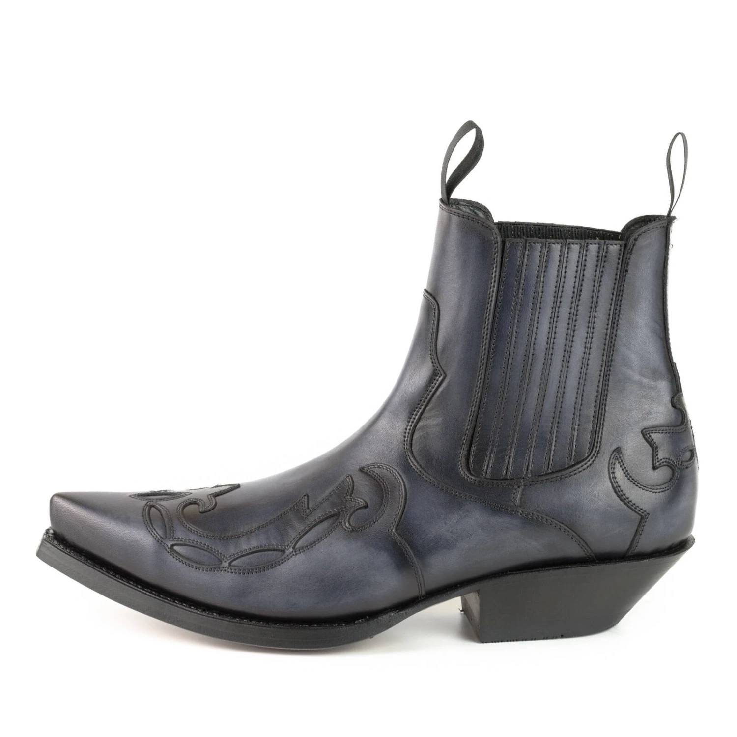 Boots Cuir Mayura Gris Noir " 1931 " 7 Boots Cuir Mayura Gris Noir " 1931 " – Image 7