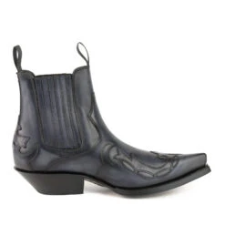 Boots Cuir Mayura Gris Noir " 1931 " 10 Boots Cuir Mayura Gris Noir " 1931 " -Maroquinerie botincowboymodeloaustin1931grisnegro6 087651700 0954 23102020