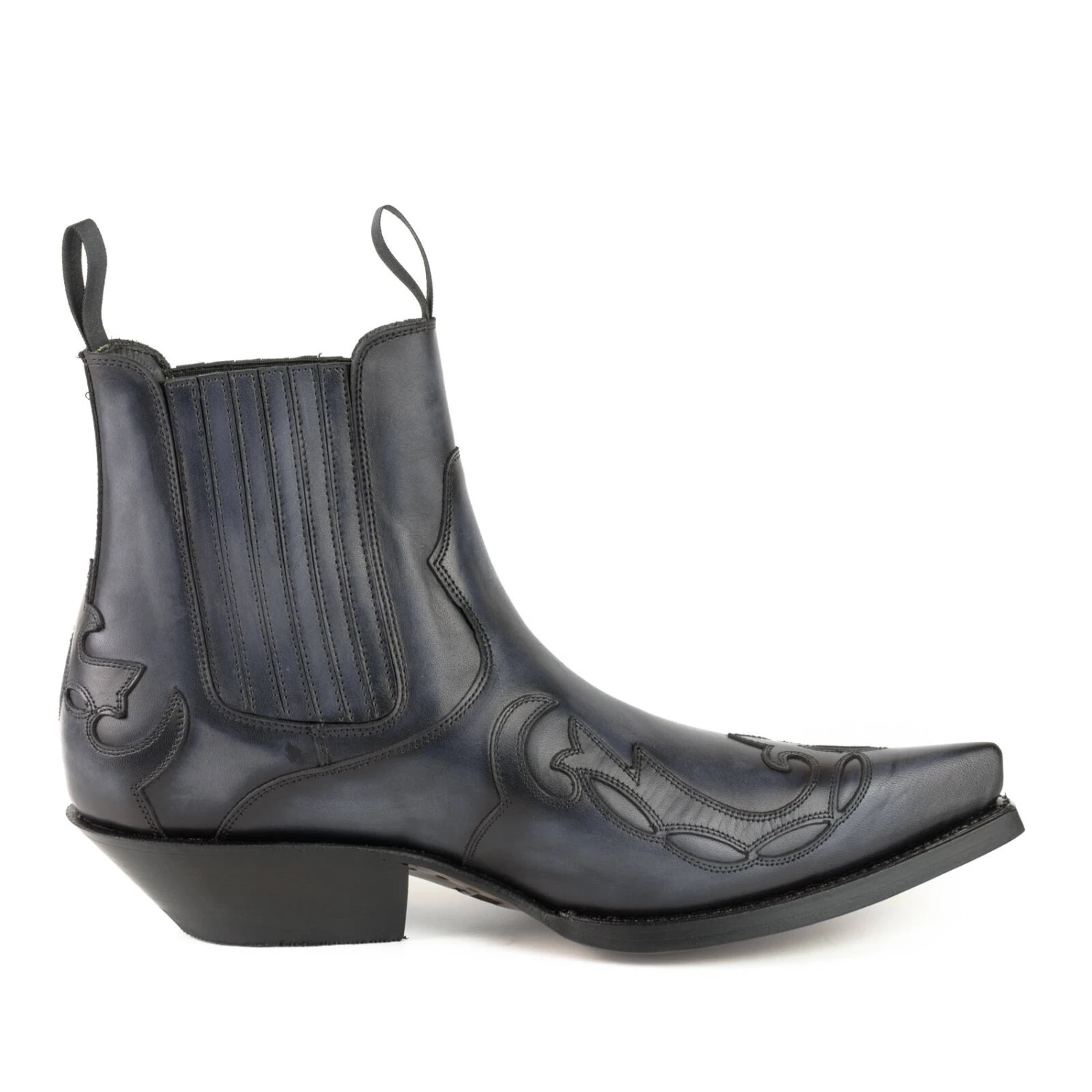 Boots Cuir Mayura Gris Noir " 1931 " 3 Boots Cuir Mayura Gris Noir " 1931 " – Image 3