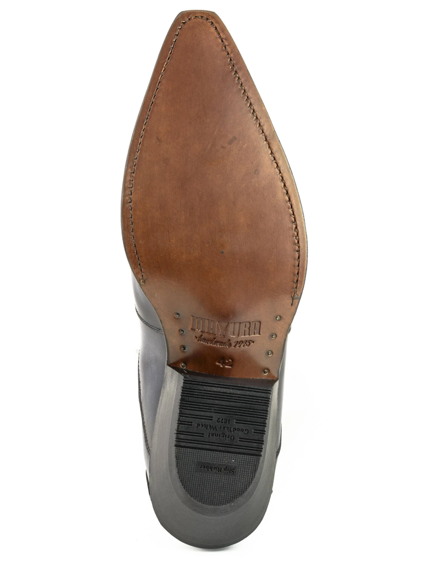 Boots Cuir Mayura Gris Noir " 1931 " 8 Boots Cuir Mayura Gris Noir " 1931 " – Image 8