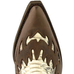 Santiags Cuir Mayura " 211 " Crazy Old Sadale / Pitón Natural -Maroquinerie bottes cuir mayura cowboy crazy old sadale piton natural ref 211 7 038483900 1000 28032018