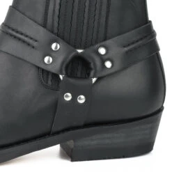 Bottes Cuir Noir MAYURA " 204 " -Maroquinerie bottines cuir mayura biker pull grass negro ref 204 4 015388300 0931 28032018