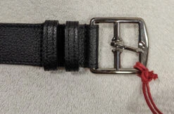 Ceinture Cuir Femme Vachette Noir " 3328 " -Maroquinerie boucle3328 025105100 1551 02112023