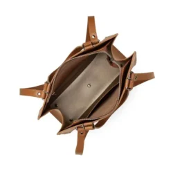 Lancaster - Sac Cabas Sierra M - Camel -Maroquinerie cabas sierra camel lancaster 2