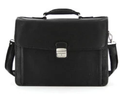 Hexagona Serviette 3 Soufflets Cuir Vachette Noir " 469546 " -Maroquinerie cartable curi vachette hexagona 469546 noir 3 045768600 1043 04102019