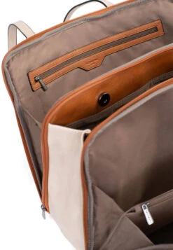 Hexagona Sac Porté épaule 2 Anses Synthétique Terre Ivoire " 319485 " -Maroquinerie cartable femme 319485 23 082616400 1601 17022022