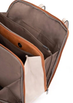 Hexagona Sac Porté épaule 2 Anses Synthétique Terre Ivoire " 319485 " -Maroquinerie cartable femme 319485 24 062272600 1601 17022022