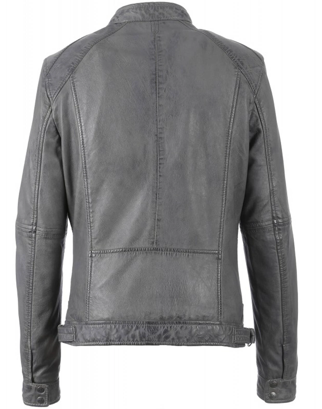 Blouson Cuir Homme Gris Oakwood "60901" Agneau Style Motard Tendance 1 Blouson Cuir Homme Gris Oakwood "60901" Agneau Style Motard Tendance