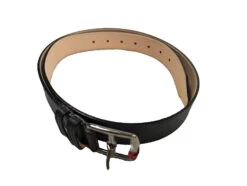 Maroquinerie 18 Ceinture Cuir Femme Vachette Noir " 3328 "