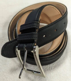 Ceinture Cuir Homme Noir " 4002 "