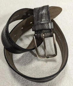 Ceinture Cuir Femme Grise " 4568 " -Maroquinerie ceinture4568gris1 055751500 1038 03112023