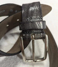 Ceinture Cuir Femme Grise " 4568 "