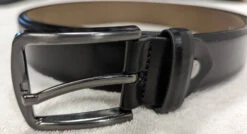 Ceinture Cuir Homme Vachette Noir " 4575 "