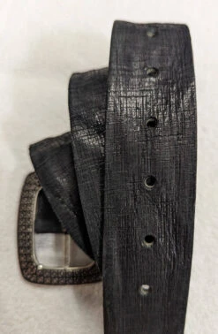 Ceinture Cuir Femme Vachette Noir " 5701 "