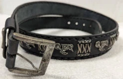 Ceinture Cuir Homme Sancho Vachette Noir " 658 " -Maroquinerie ceinture658 024906000 1635 03112023